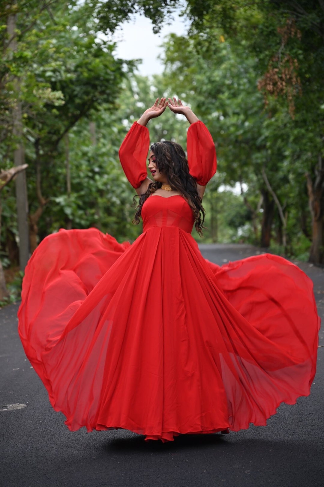 Red Corset Gown