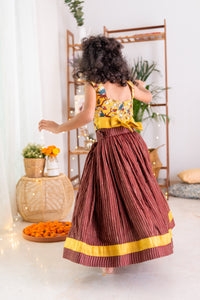 kalamkari Vintage shaded Lehenga Set