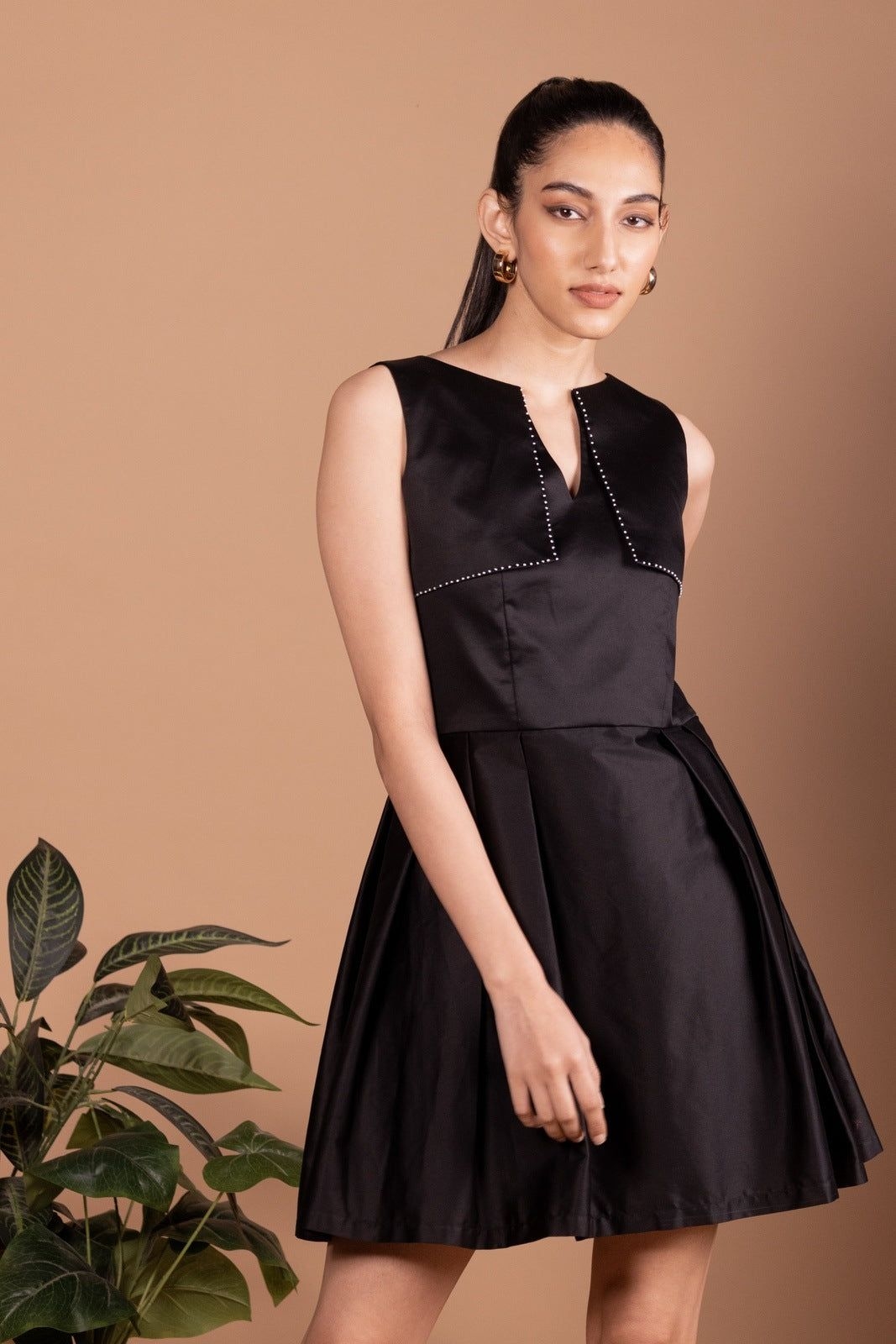 Black Pearl Skater Dress