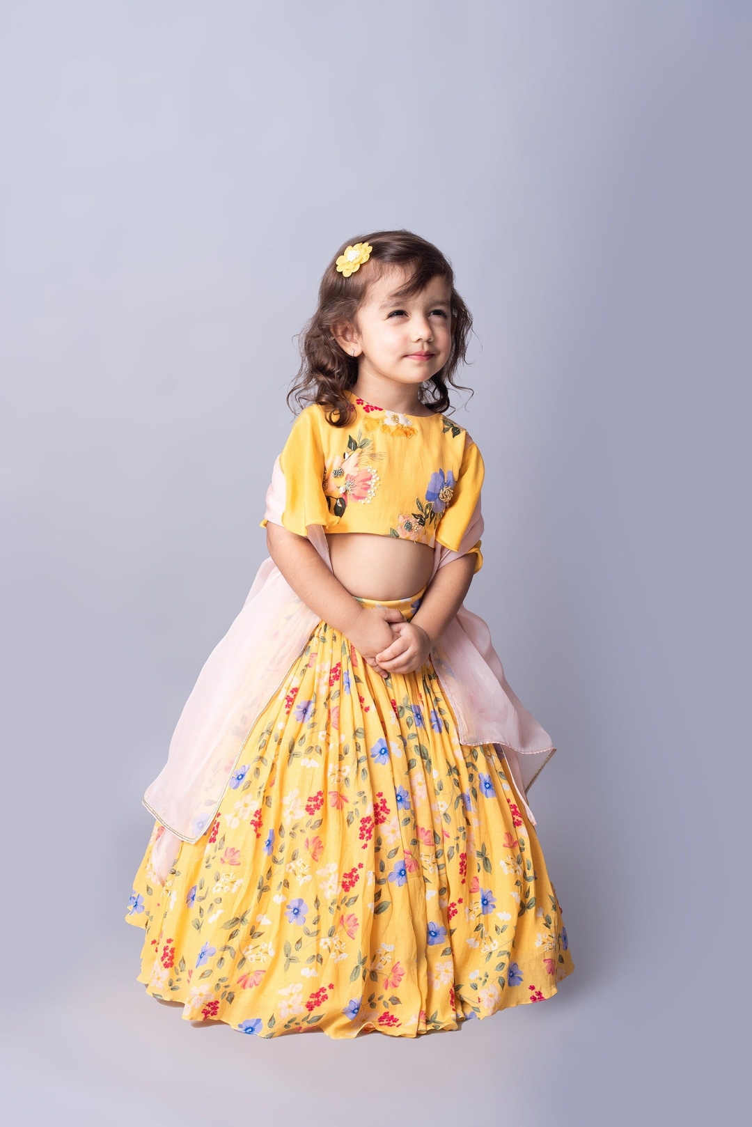 BB-G22156  SUNSHINE BLOOM LEHENGA SET