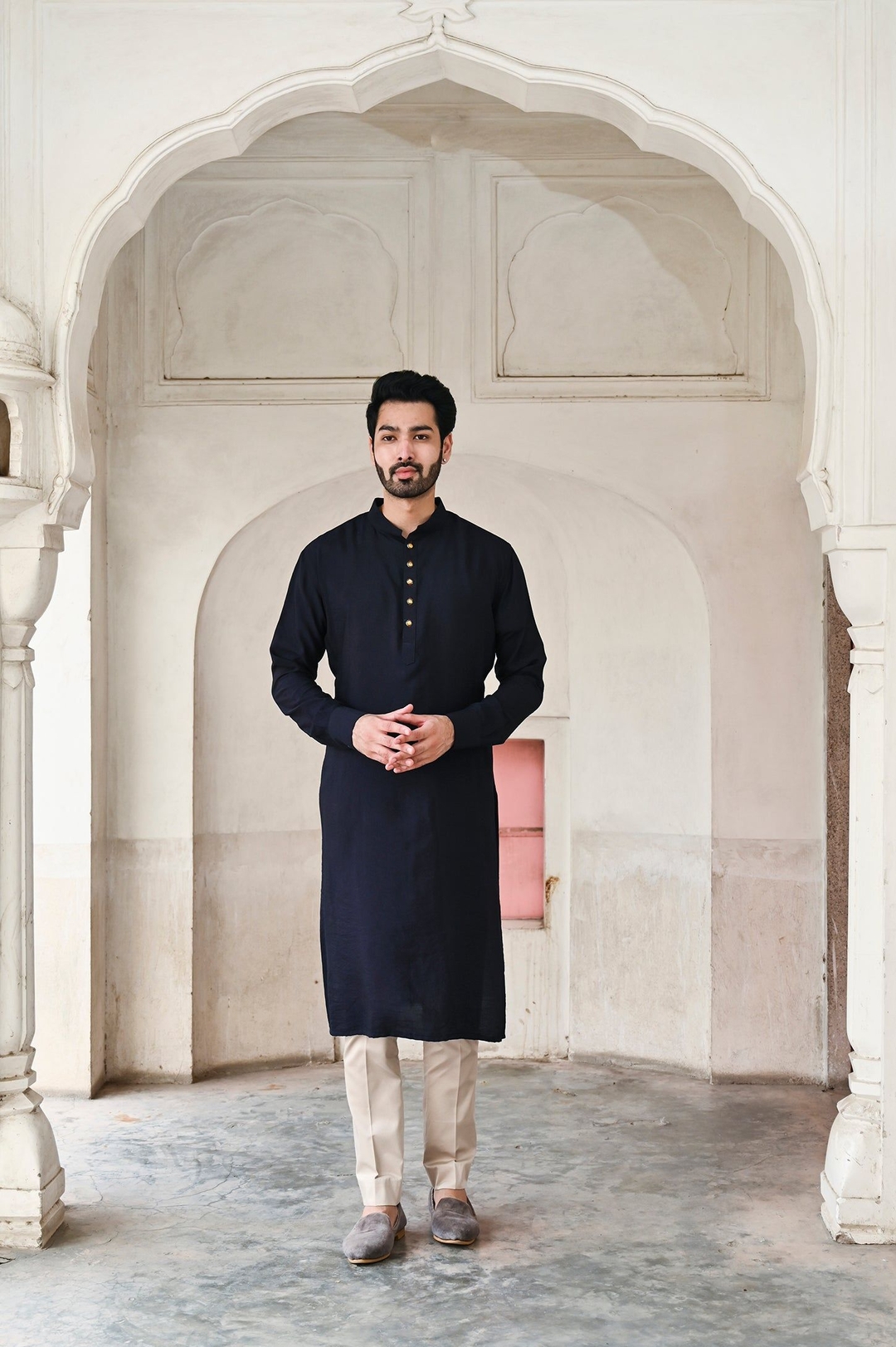 TANDEV KURTA- DARK BLUE