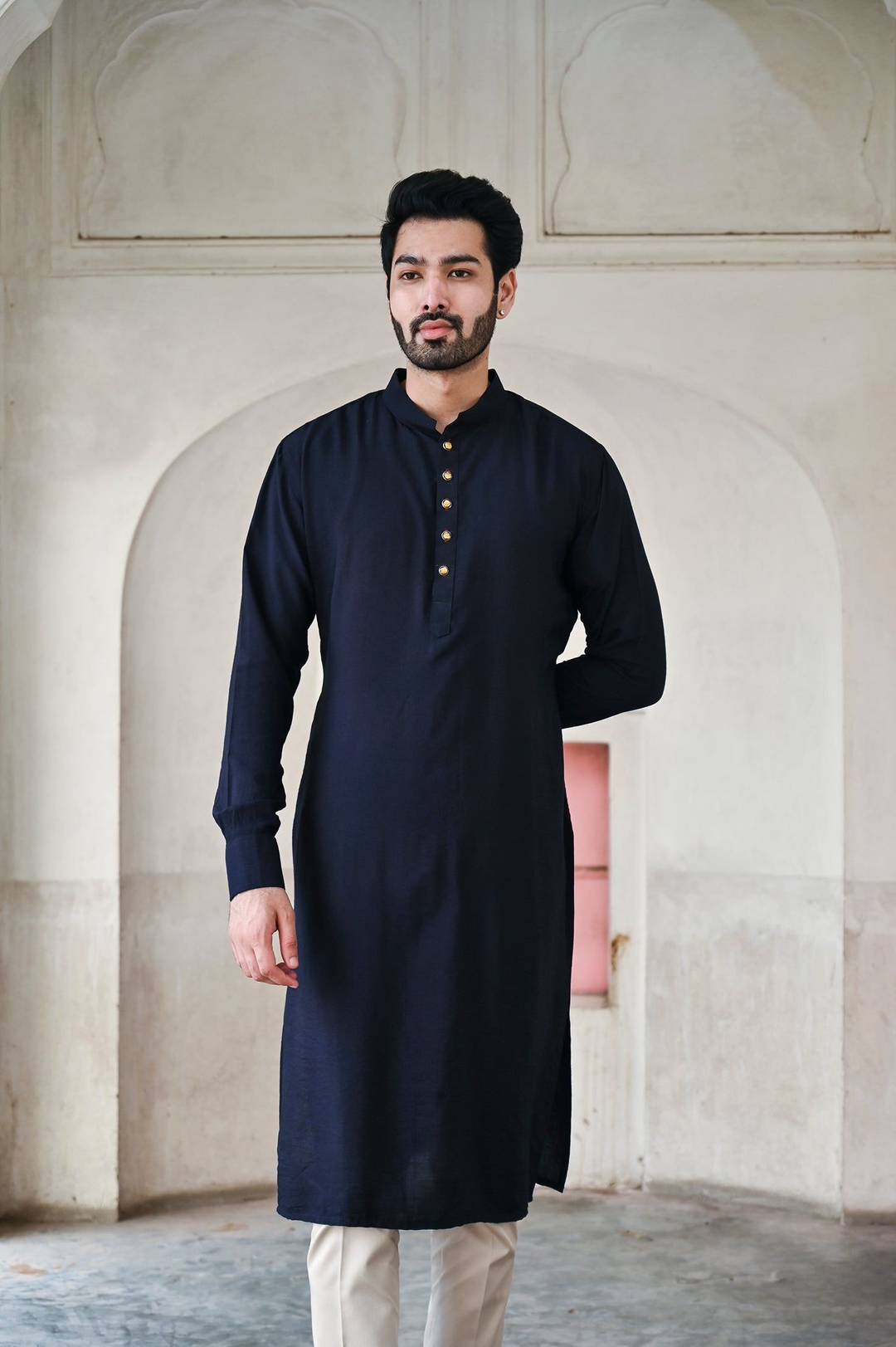 TANDEV KURTA- DARK BLUE