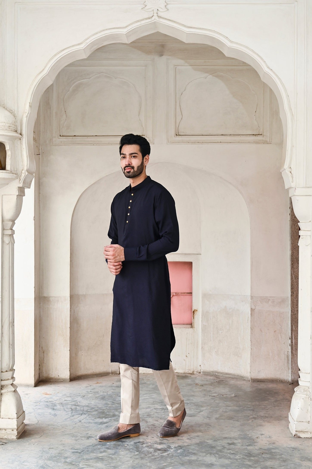 TANDEV KURTA- DARK BLUE