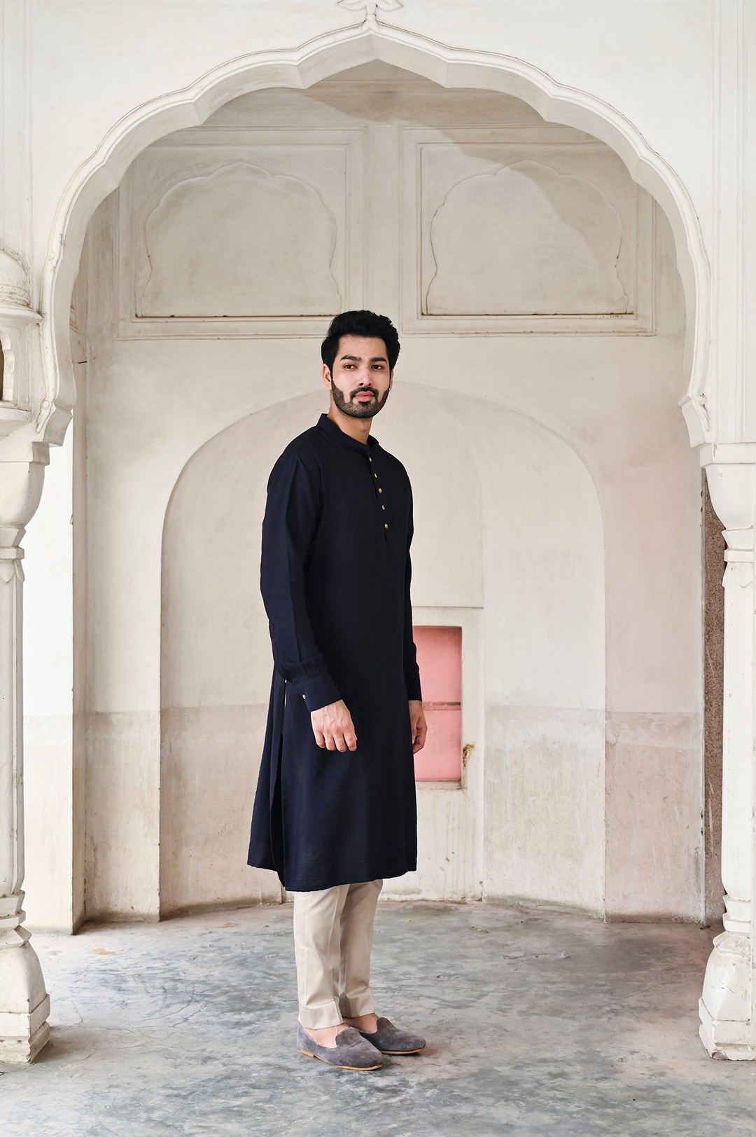 TANDEV KURTA- DARK BLUE