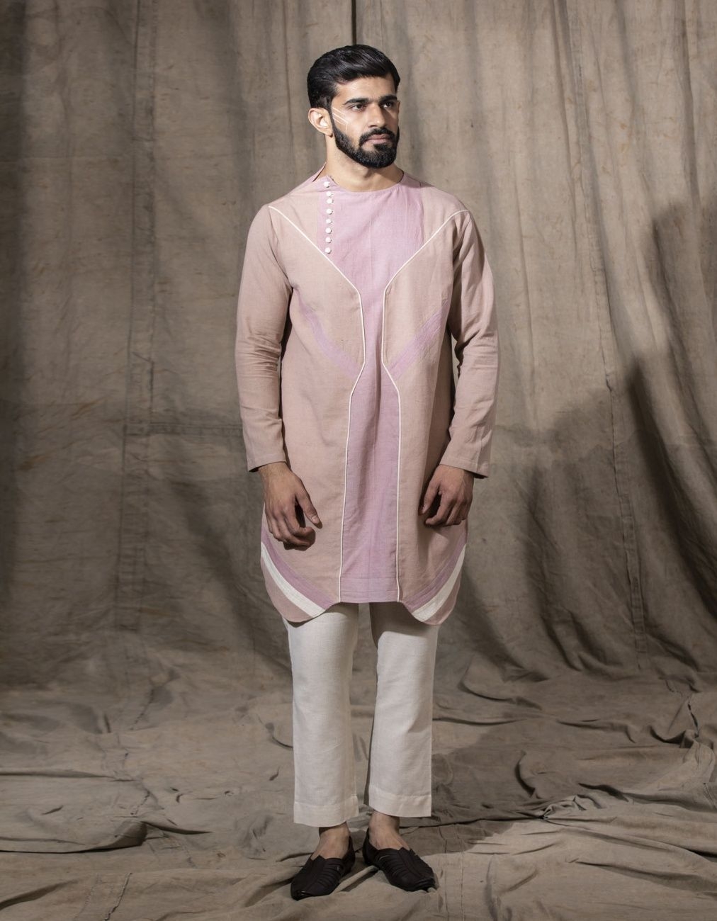 Pink Cotton Kurta