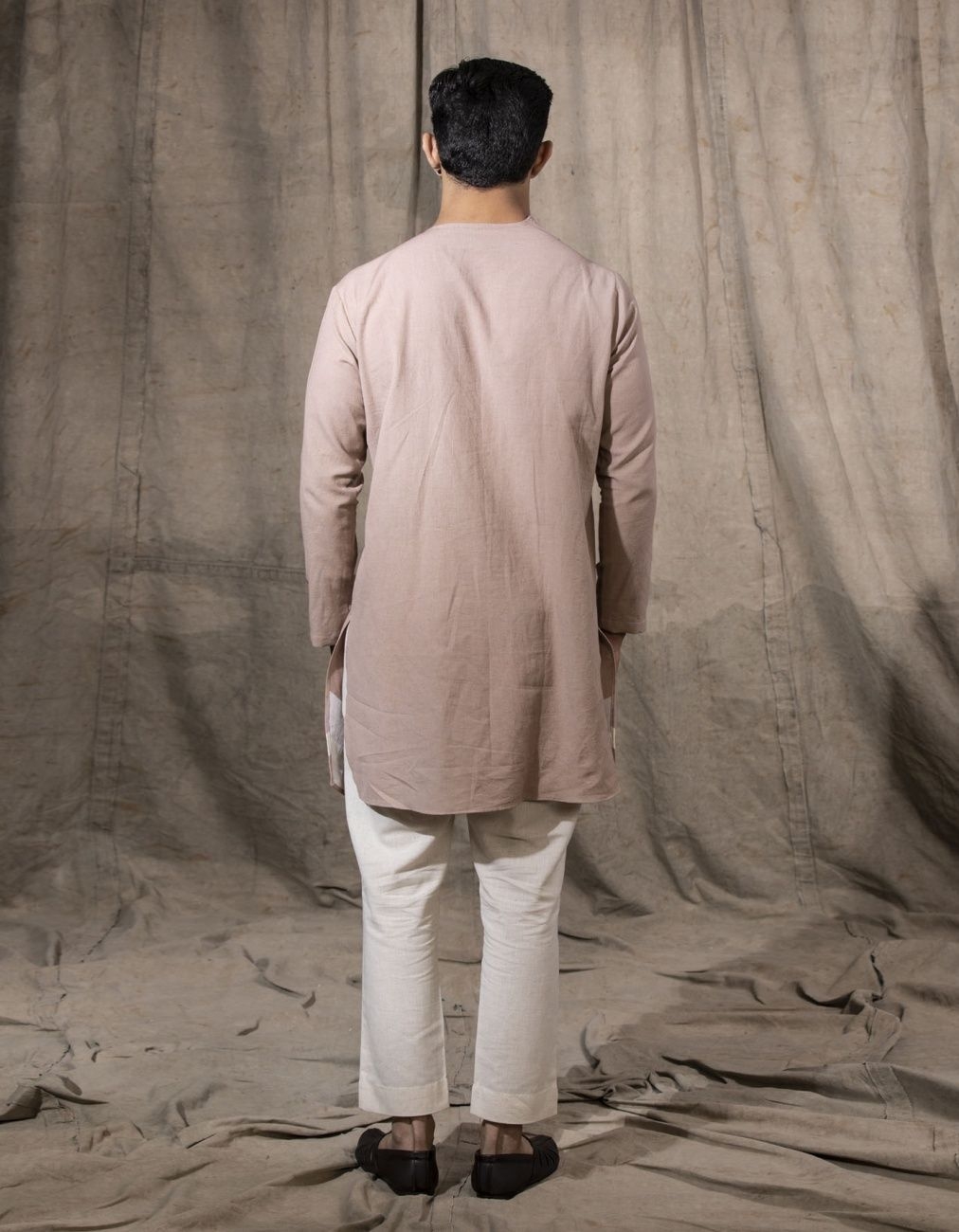 Pink Cotton Kurta