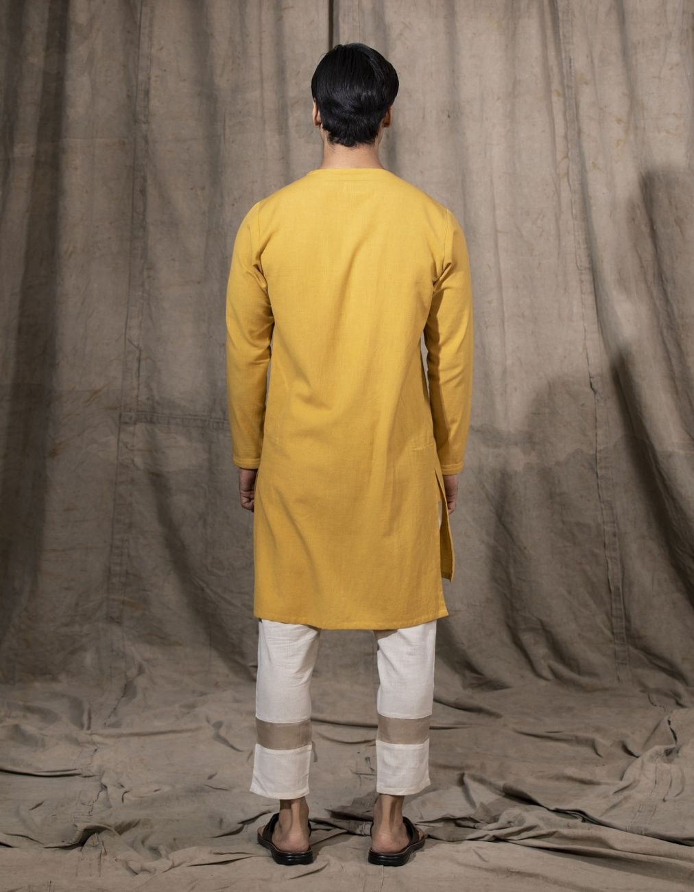 Mustard Cotton Kurta