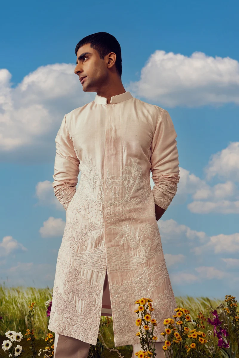 SHERWANI CUT KURTA SET