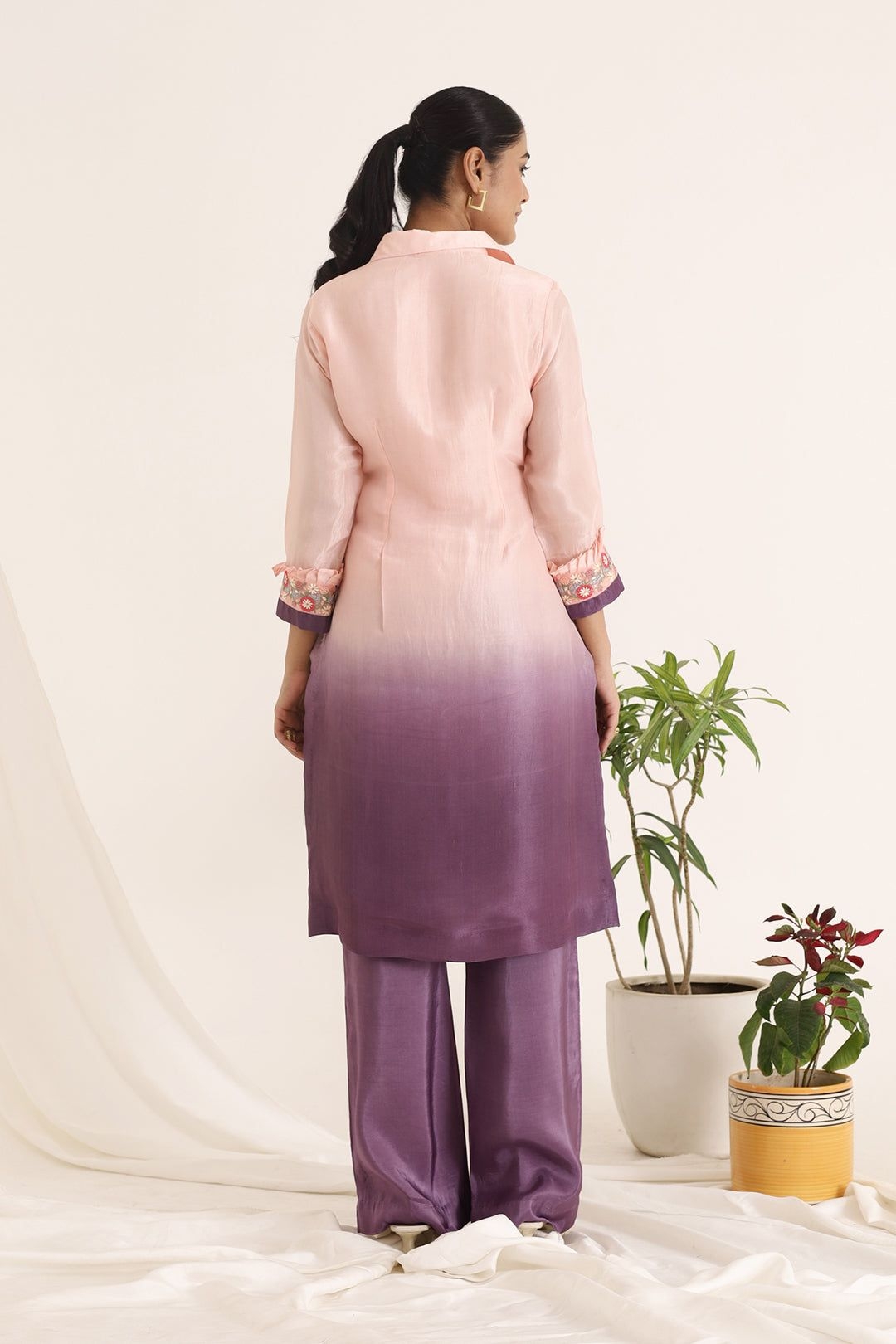 MISTY ROSE KURTA SET