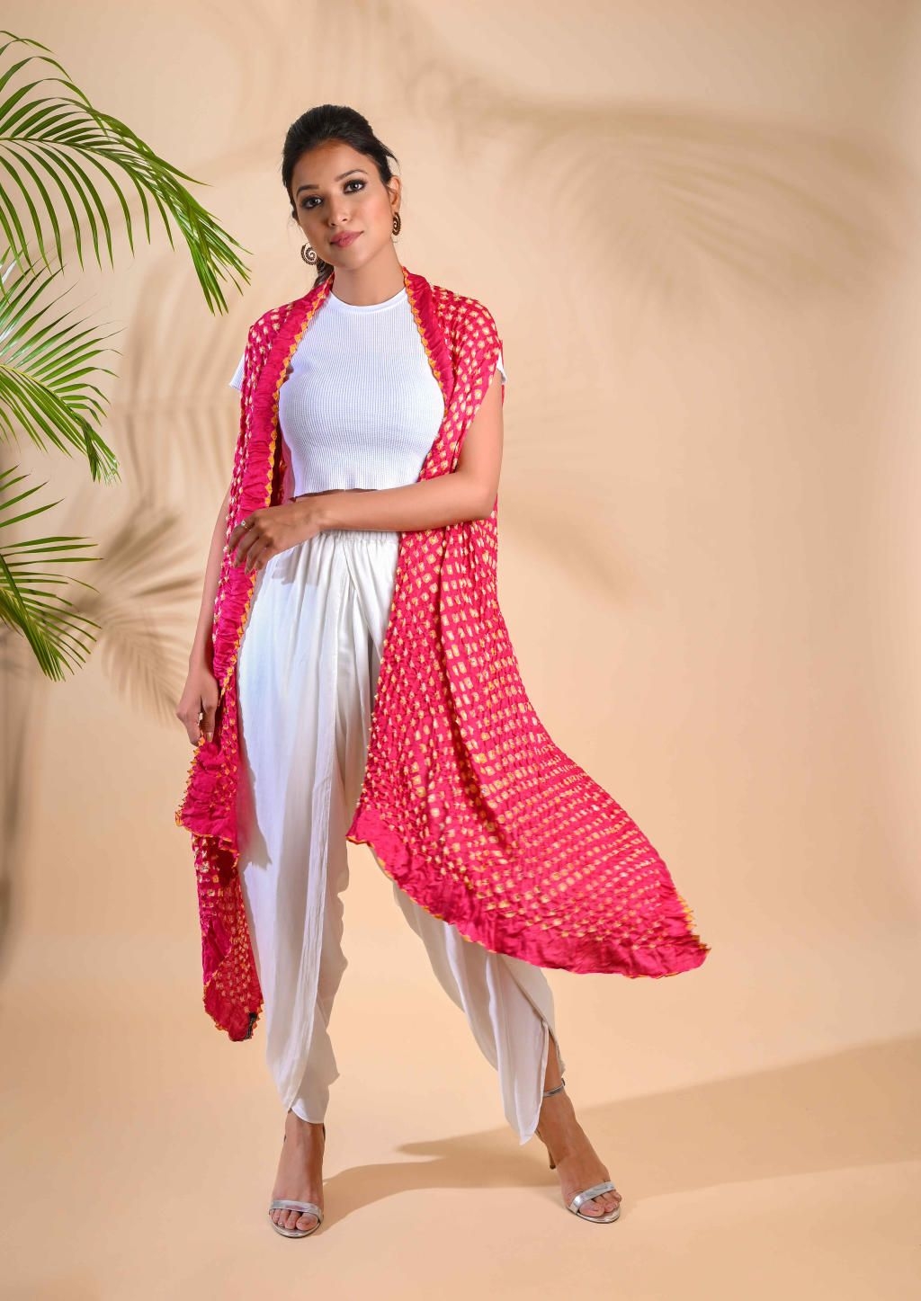 Double Dot Shrug-Pink