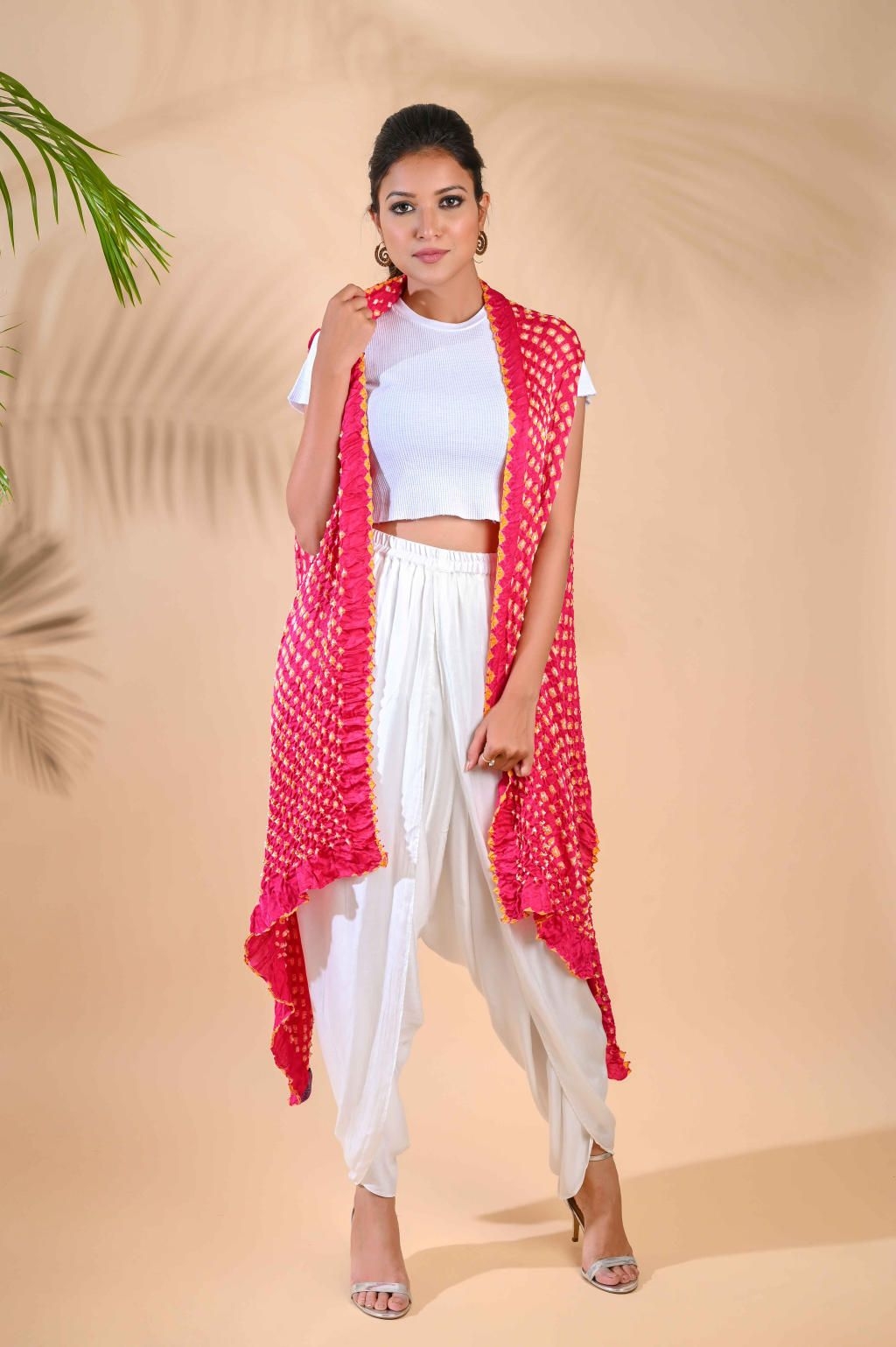 Double Dot Shrug-Pink