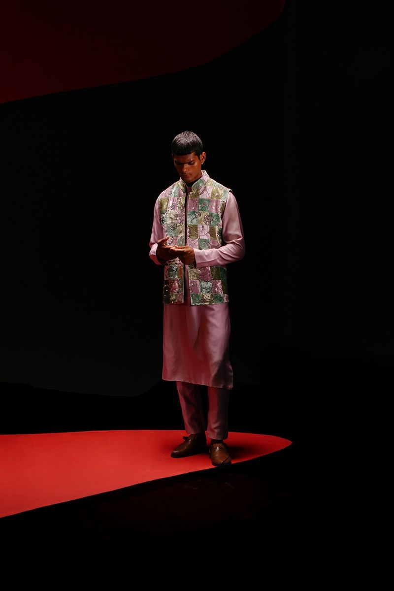 Elysian lilac kurta set