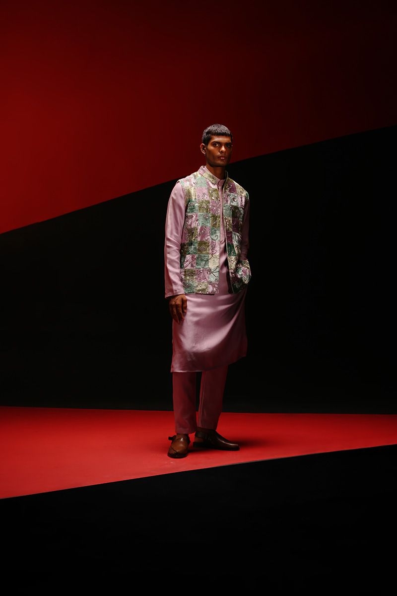 Elysian lilac kurta set
