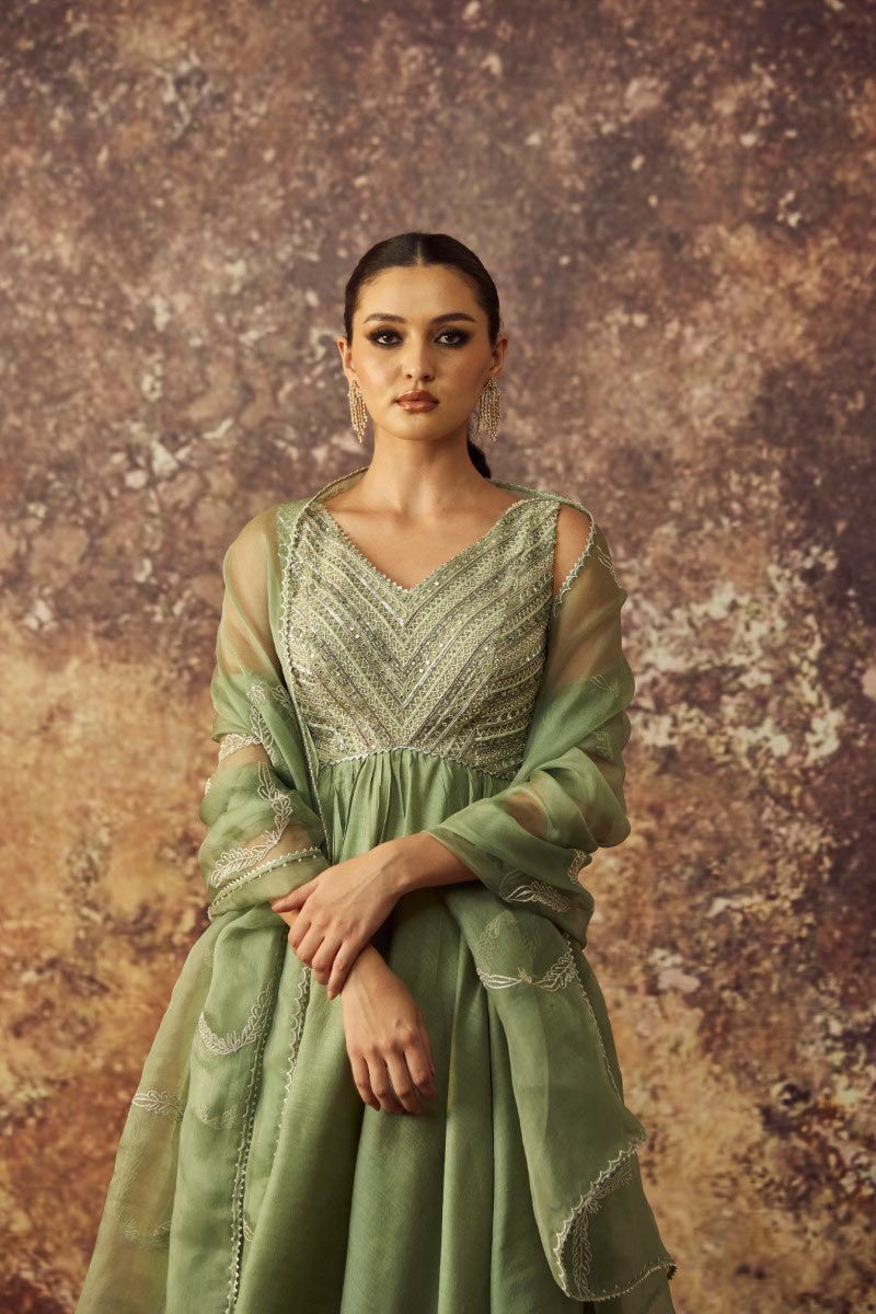 Serene sage kurta set