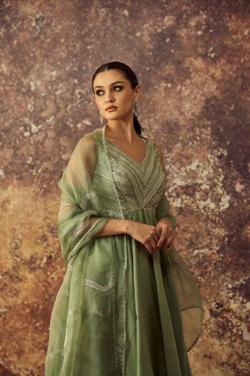 Serene sage kurta set