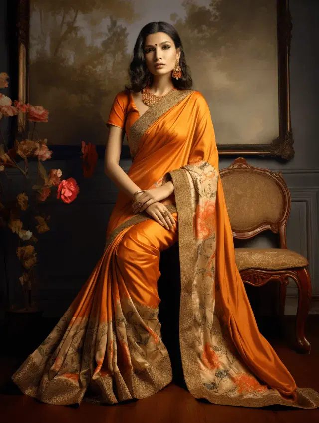 Women wearing a  saree