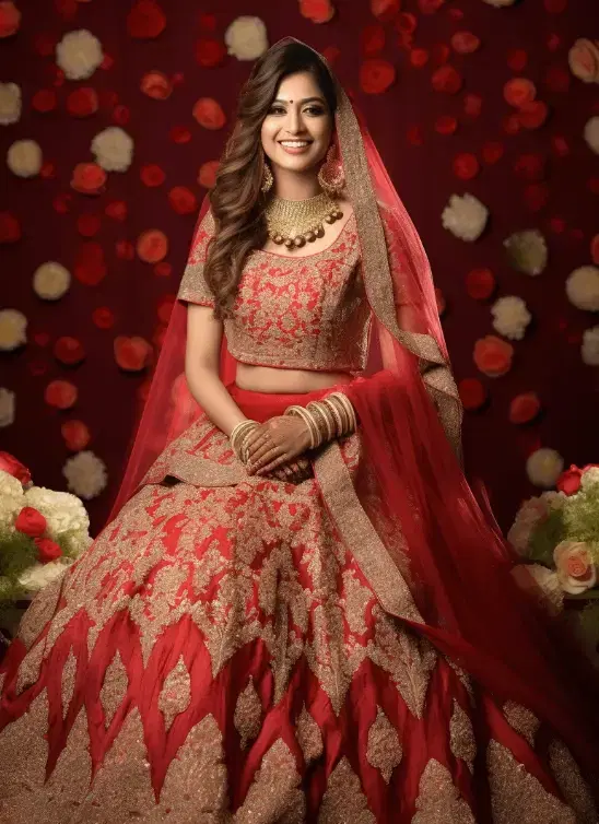 Women wearing Lehenga